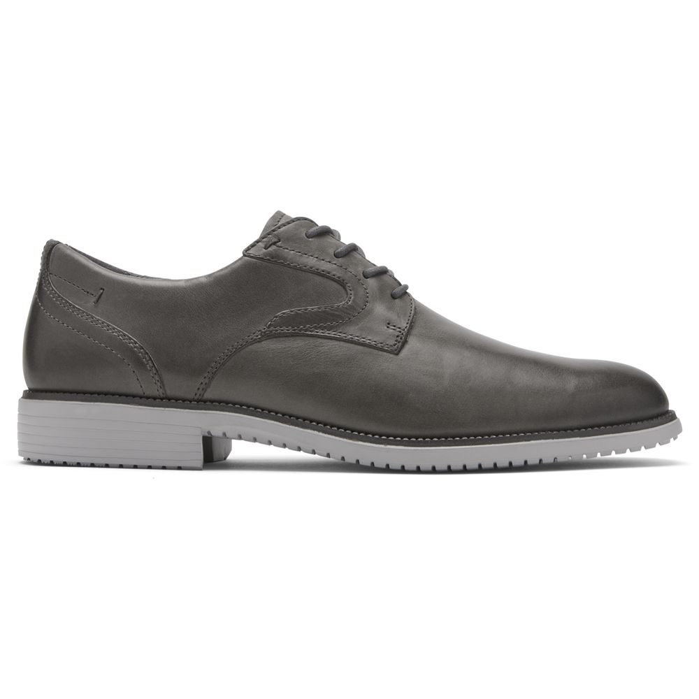 Pantofi Oxford Barbati Rockport Total Motion Dressport Plain Toe Gri - Romania 8375-WYGHS